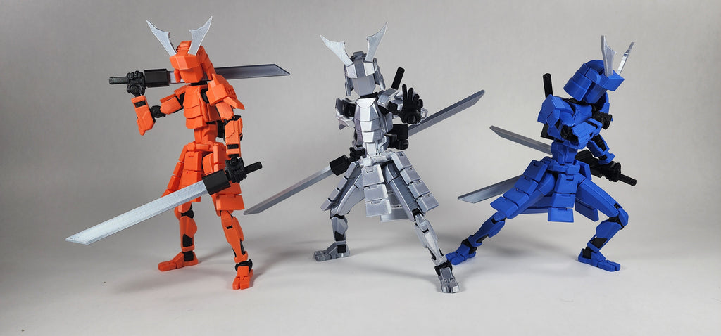 Pax Six "The Samurai" Dummy 13 Action Figure 3D Printed FULLY ASSEMBLED