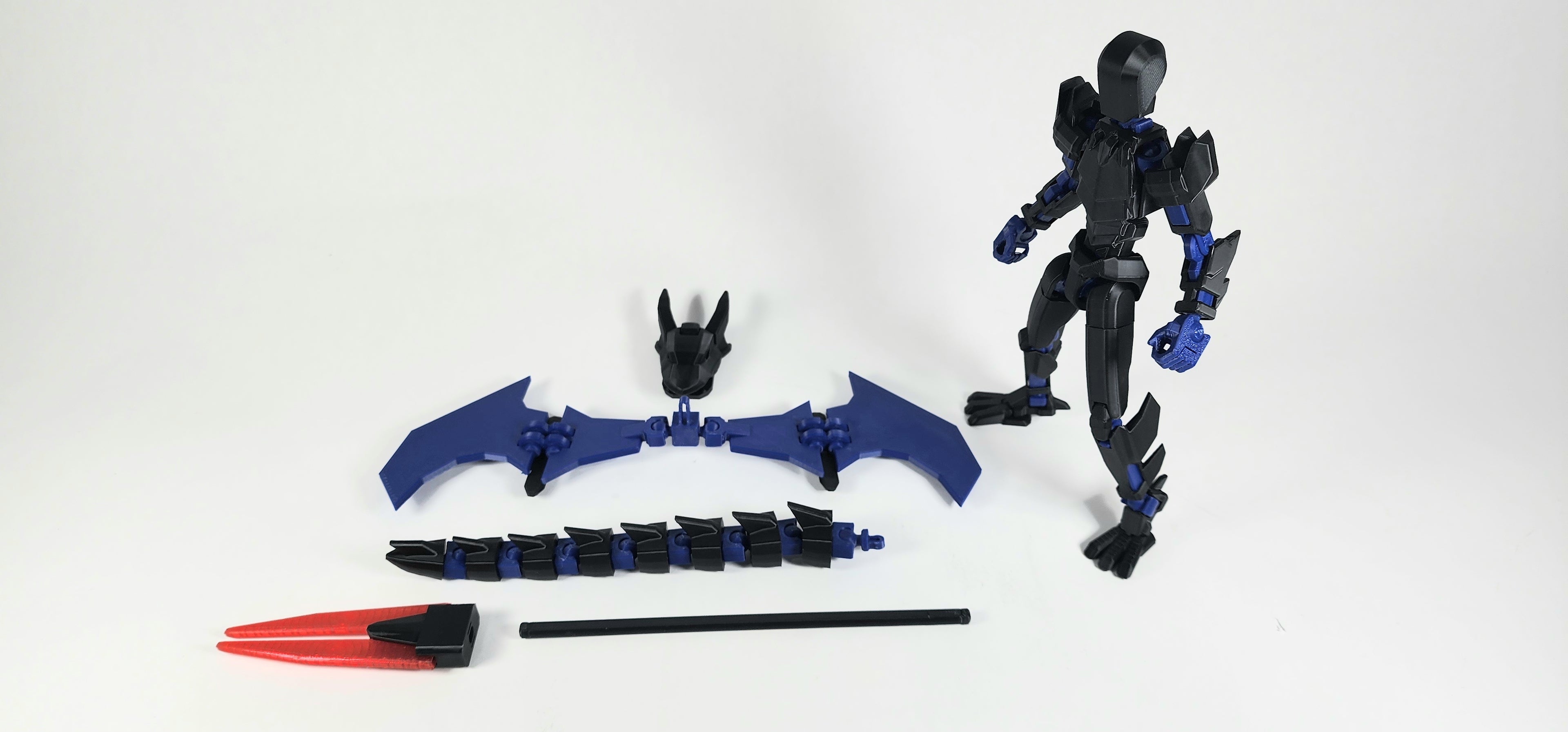 Pax Seven "The Dragon Knight" Dummy 13 Action Figure 3D Printed FULLY ASSEMBLED