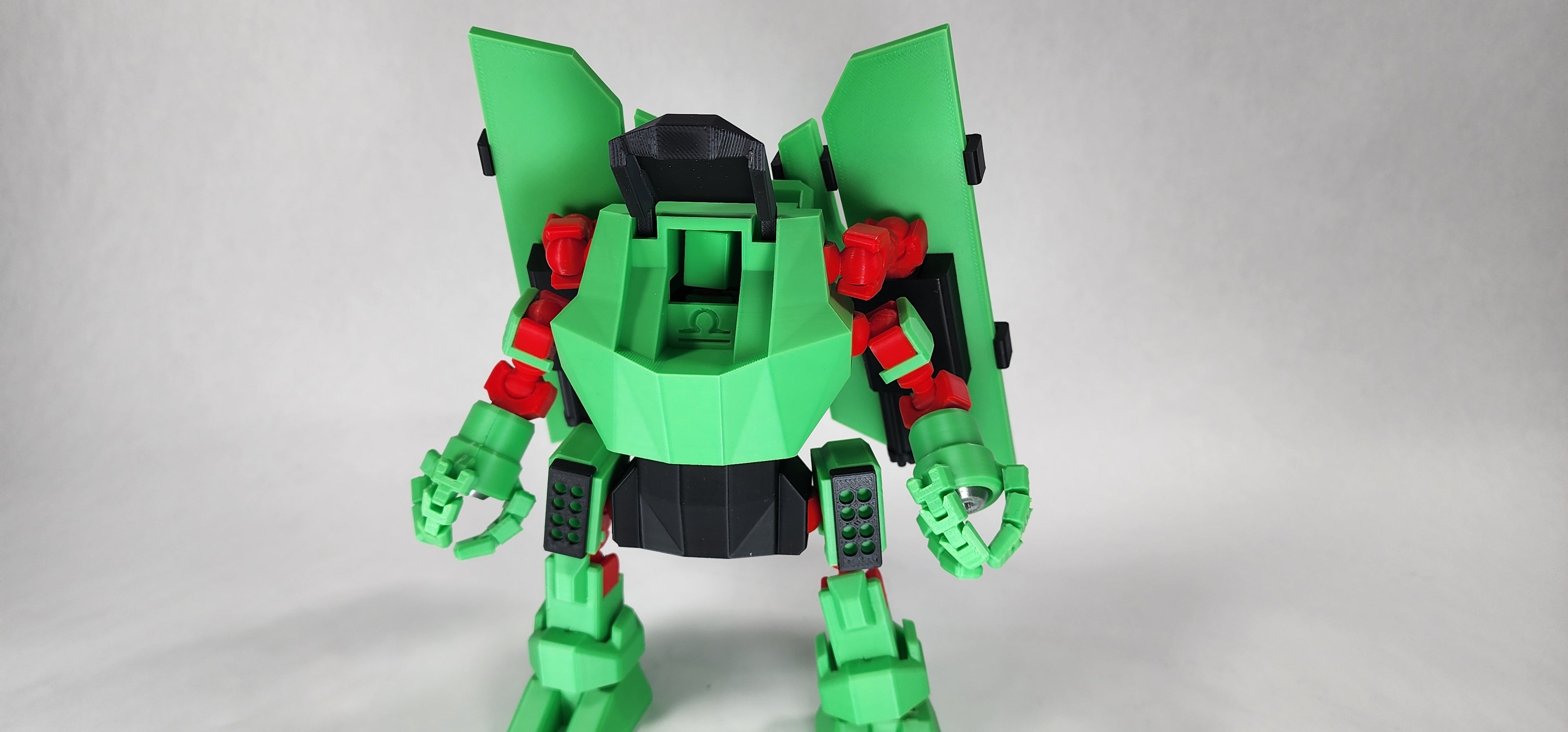 Pax Libra Mech Action Figure 3D Printed FULLY ASSEMBLED
