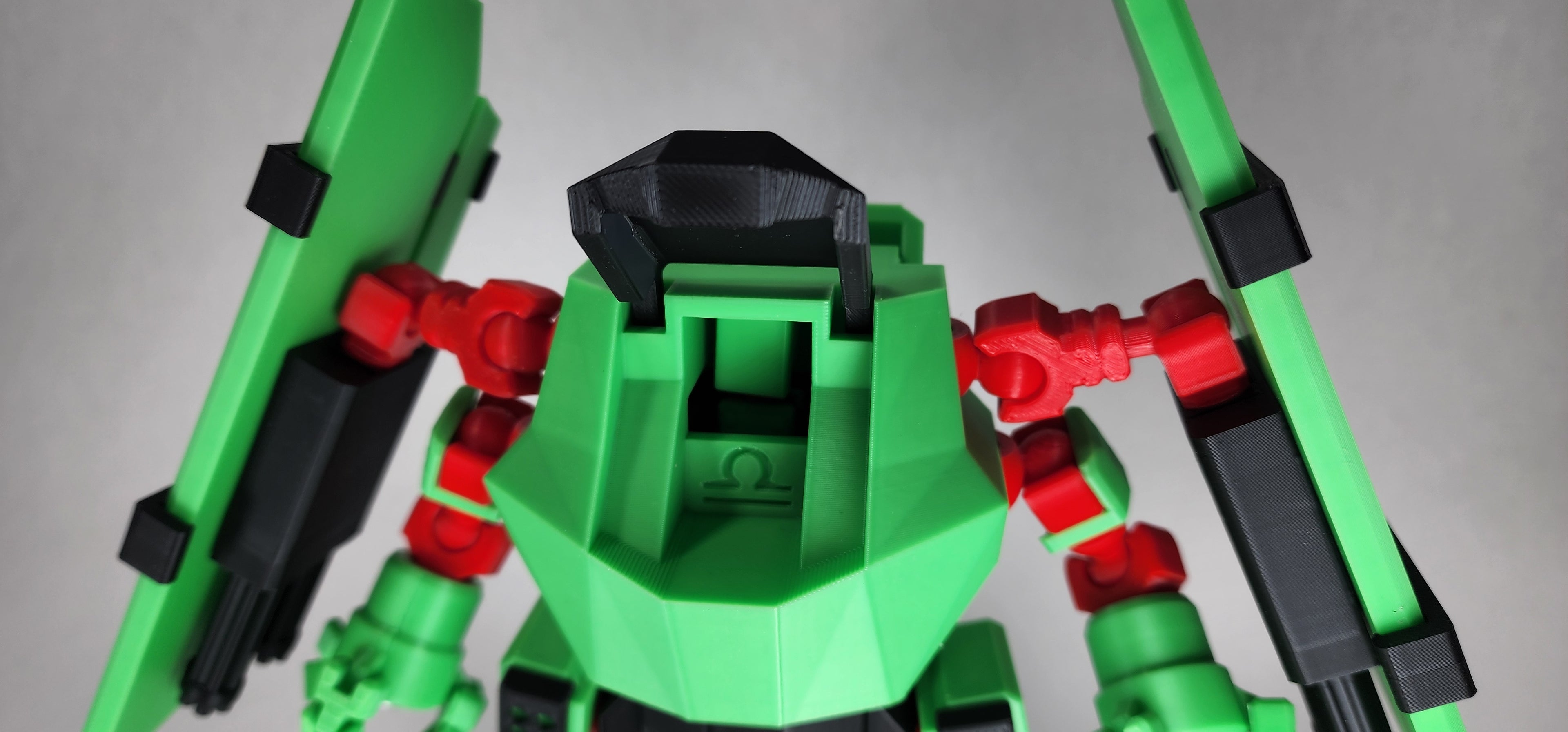 Pax Libra Mech Action Figure 3D Printed FULLY ASSEMBLED