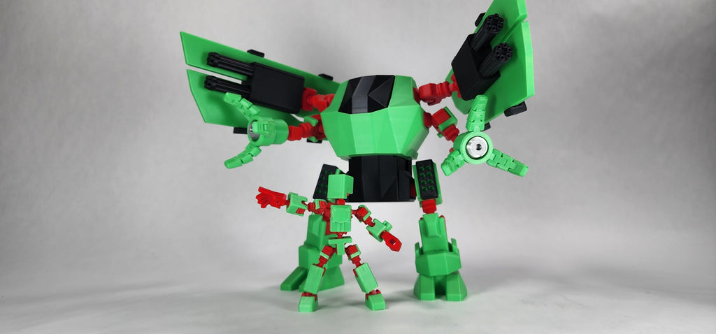 Pax Libra Mech Action Figure 3D Printed FULLY ASSEMBLED