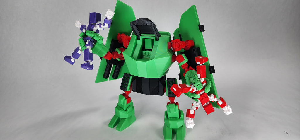 Pax Libra Mech Action Figure 3D Printed FULLY ASSEMBLED
