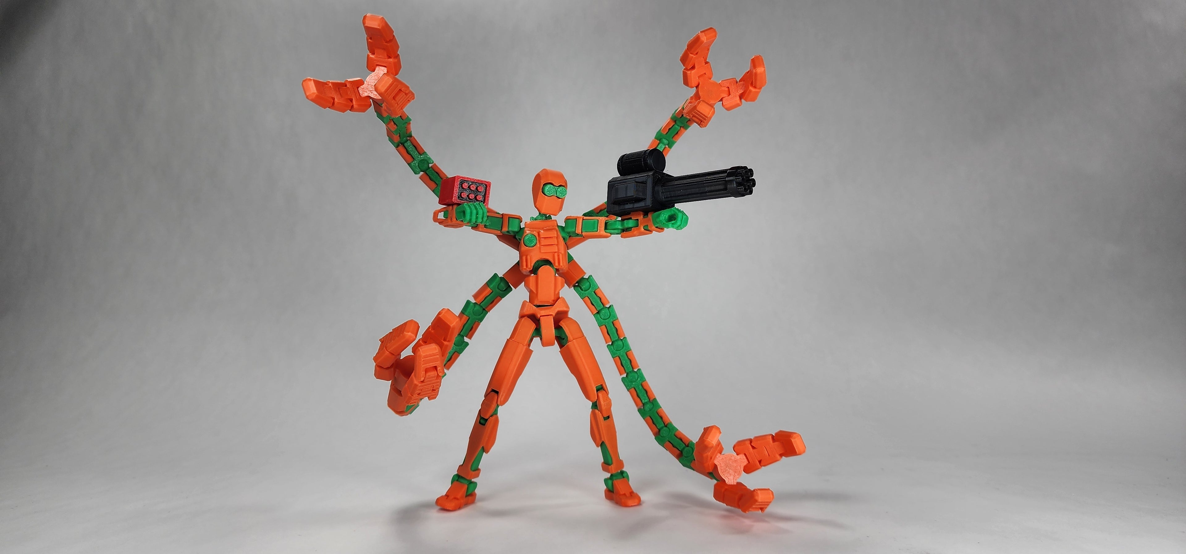 Pax Eight "The Octo-Engineer" Dummy 13 Action Figure 3D Printed FULLY ASSEMBLED