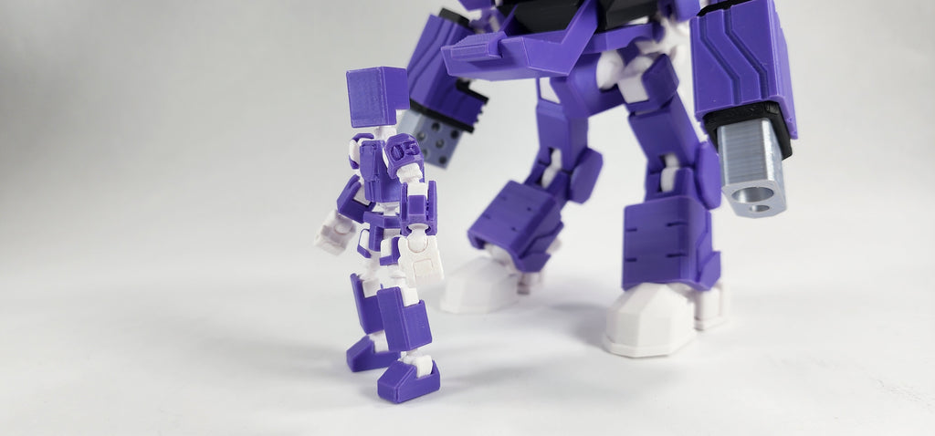 Pax Five Aries Mech Action Figure 3D Printed FULLY ASSEMBLED