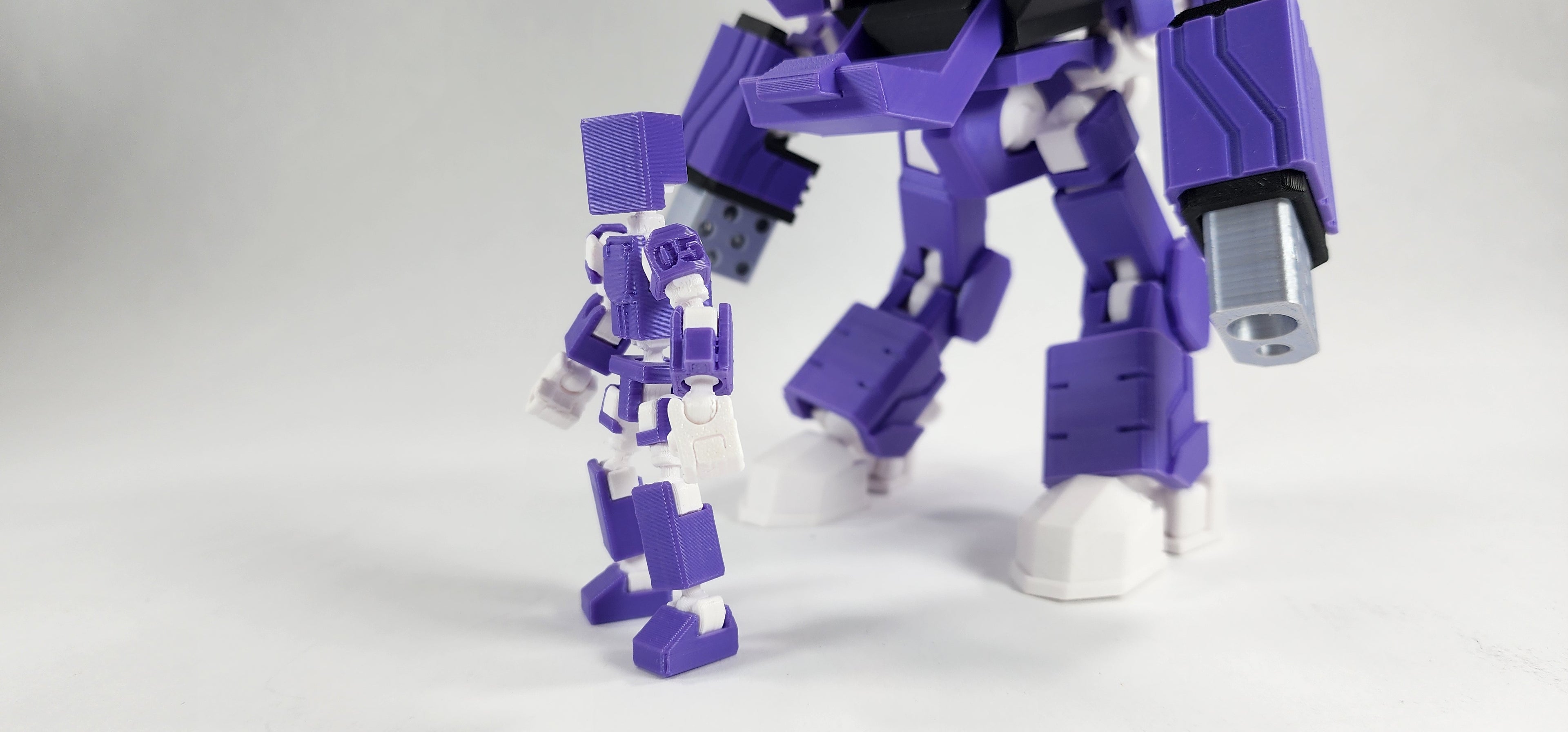 Pax Five Aries Mech Action Figure 3D Printed FULLY ASSEMBLED
