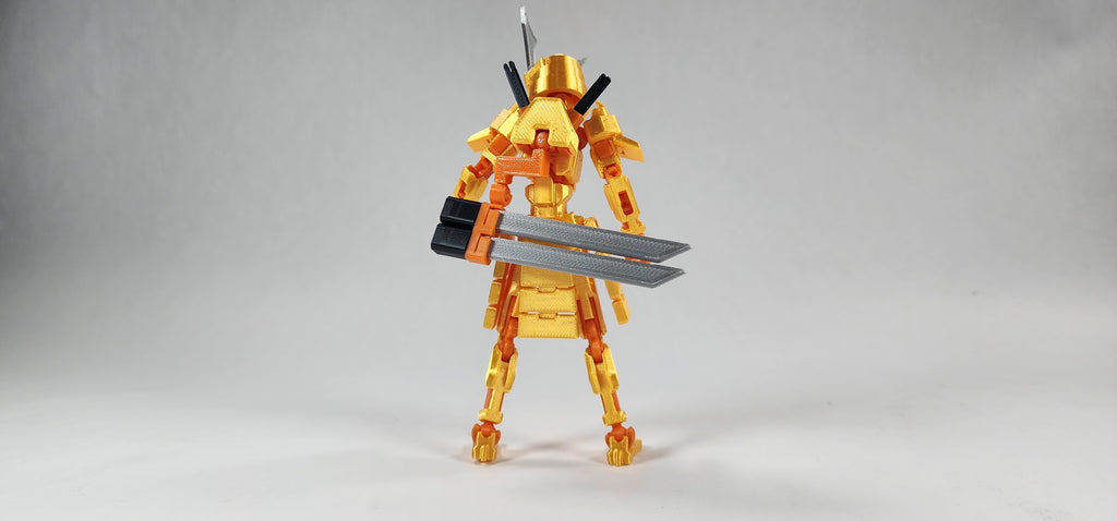 Pax Six "The Samurai" Dummy 13 Action Figure 3D Printed FULLY ASSEMBLED