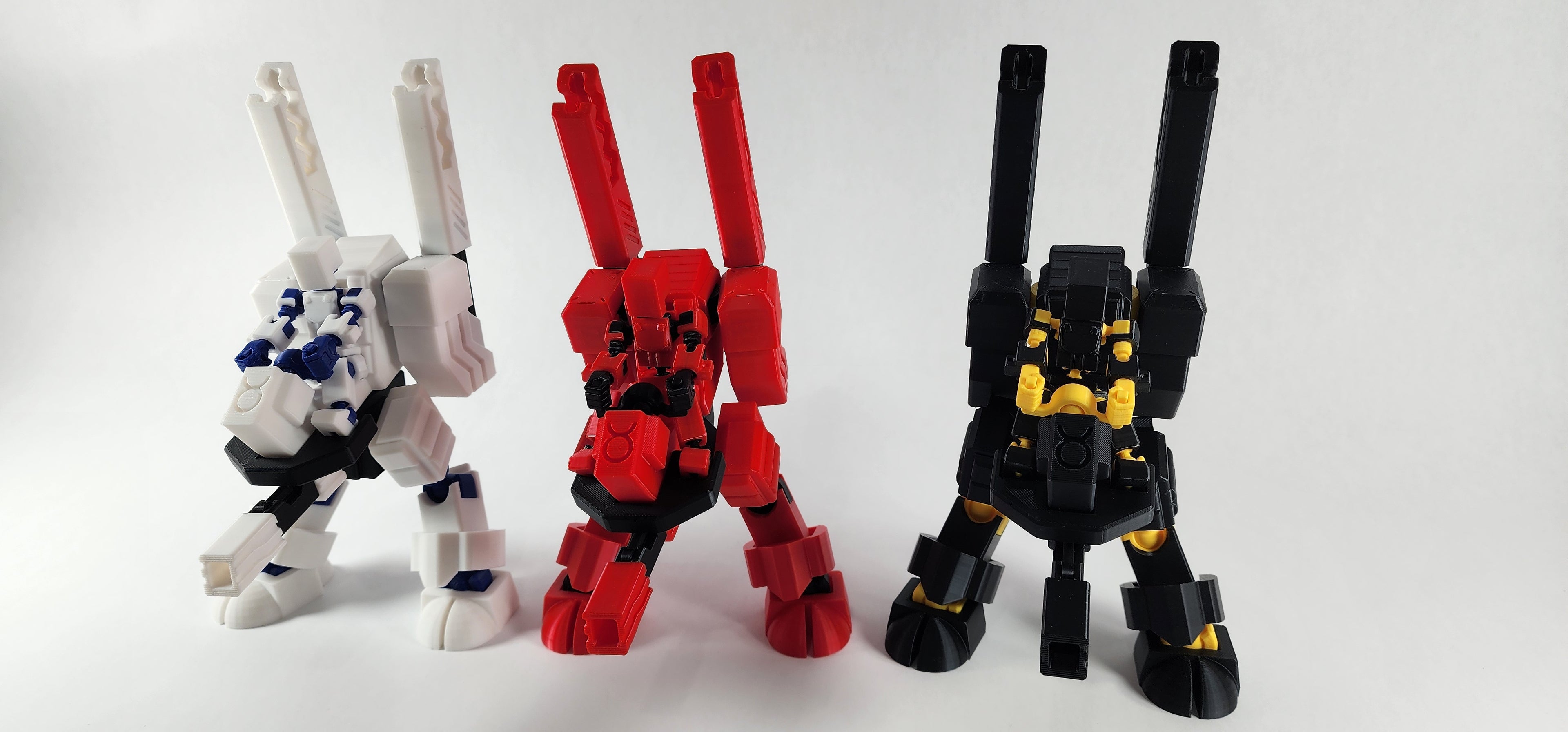 Pax Taurus Mech w/ Pax Mini Action Figure 3D Printed FULLY ASSEMBLED