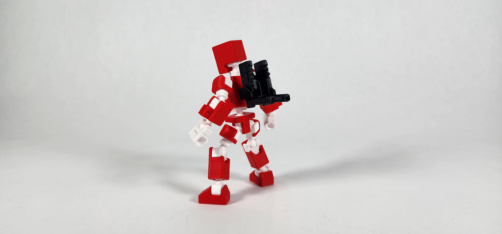 Pax Mini w/ Weapons Loadout 3D Printed Action Figure