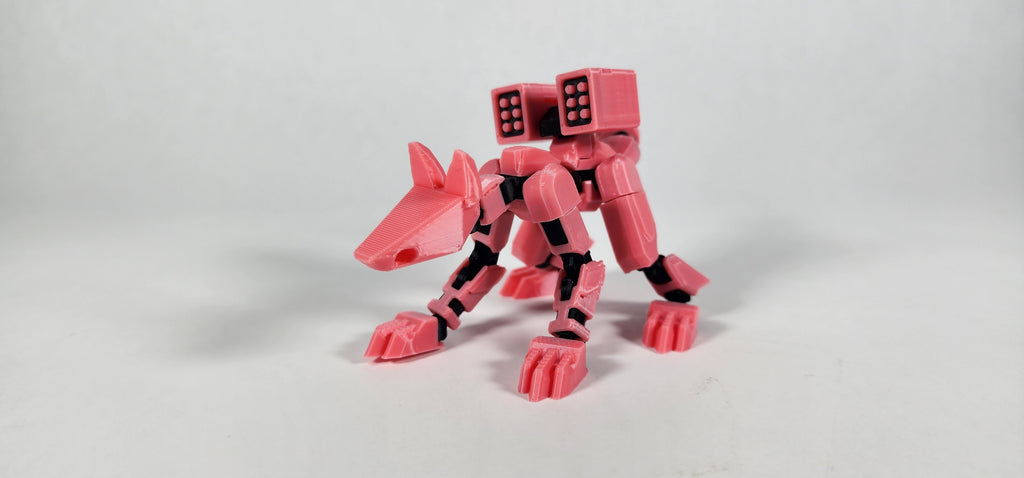 Pax K9 w/ Weapons Loadout 3D Printed Action Figure