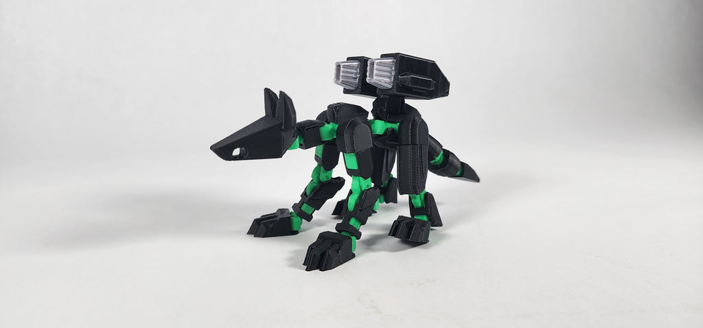 Pax K9 w/ Weapons Loadout 3D Printed Action Figure