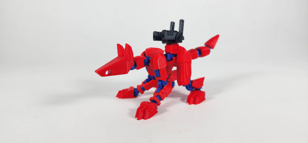 Pax K9 w/ Weapons Loadout 3D Printed Action Figure