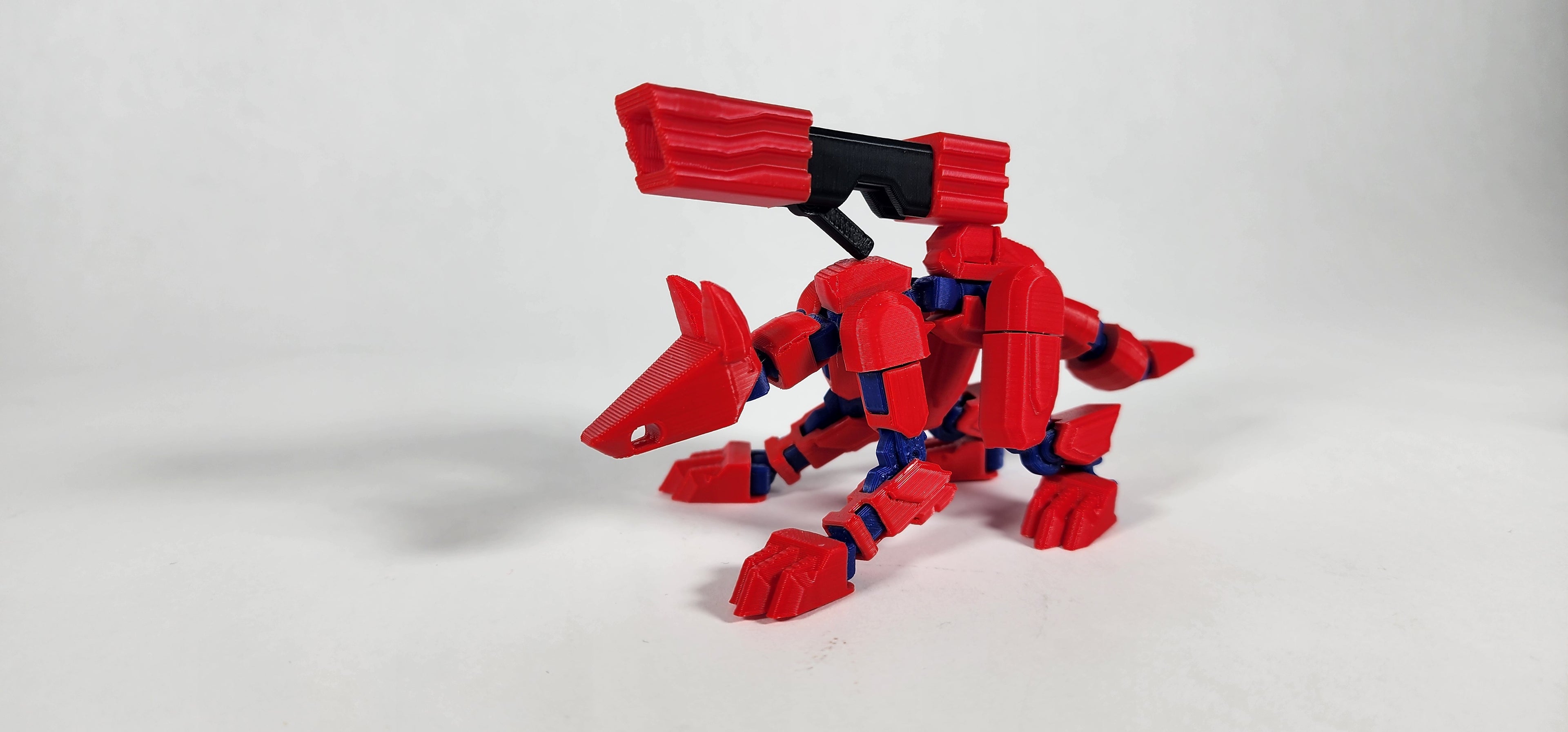 Pax K9 w/ Weapons Loadout 3D Printed Action Figure