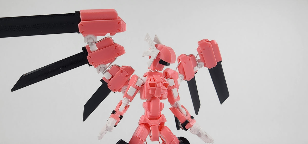 Pax One "The Valkyrie" Action Figure 3D Printed FULLY ASSEMBLED