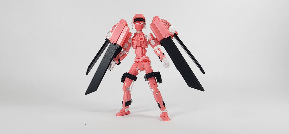 Pax One "The Valkyrie" Action Figure 3D Printed FULLY ASSEMBLED