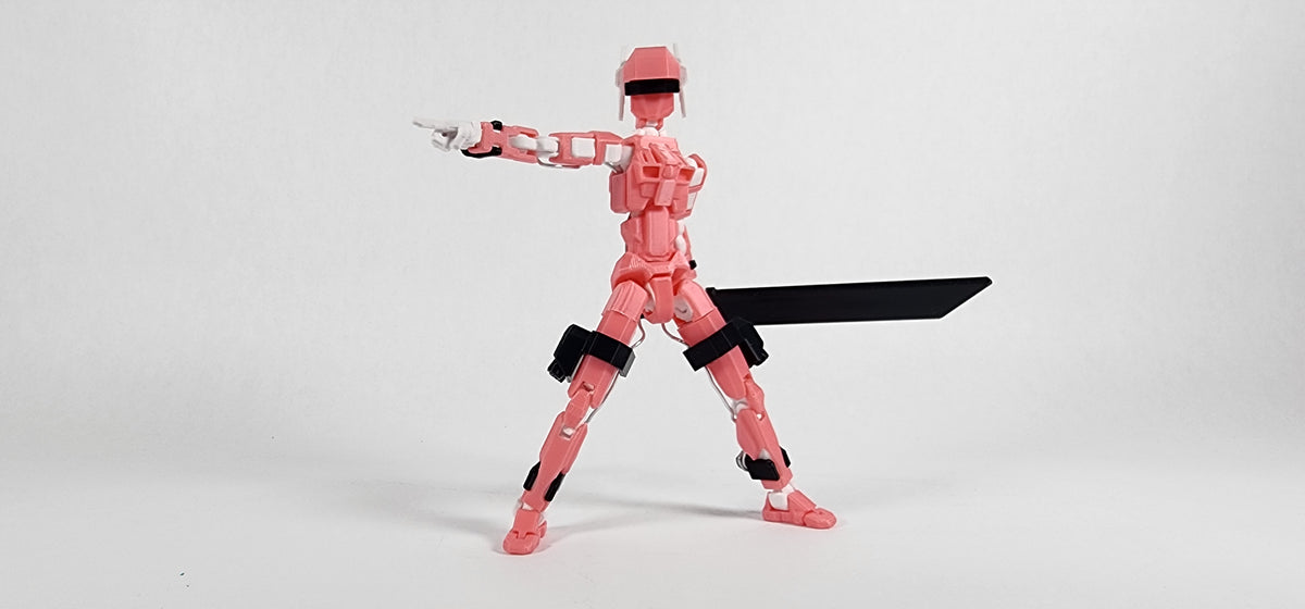 Pax One "The Valkyrie" Action Figure 3D Printed FULLY ASSEMBLED
