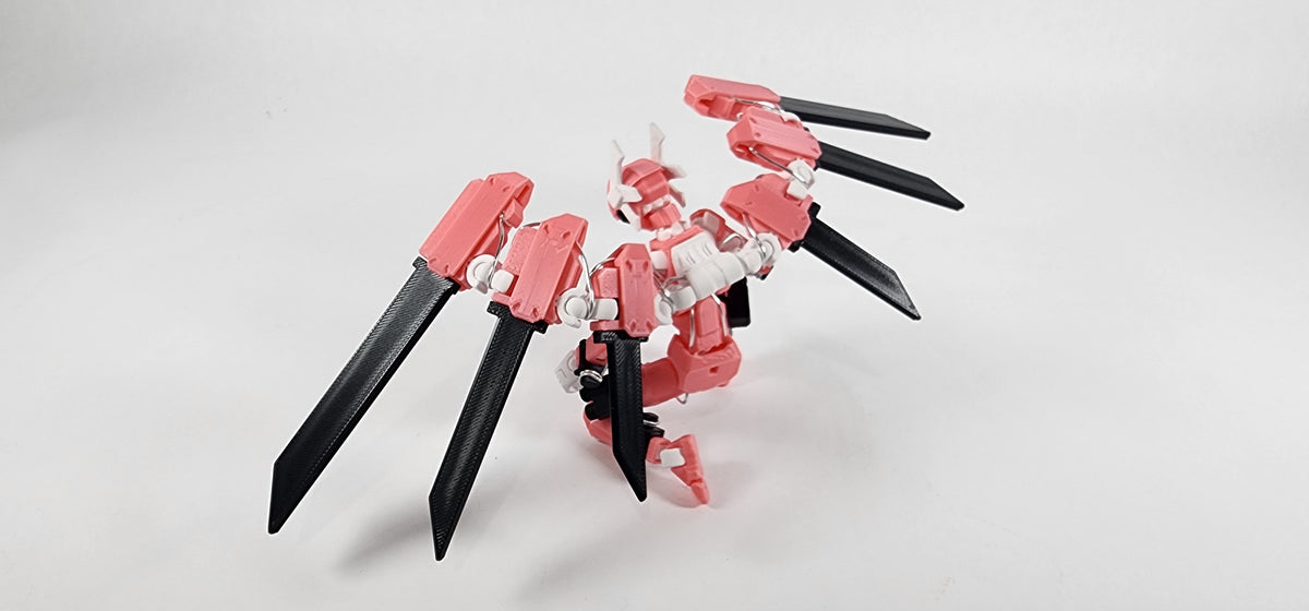 Pax One "The Valkyrie" Action Figure 3D Printed FULLY ASSEMBLED