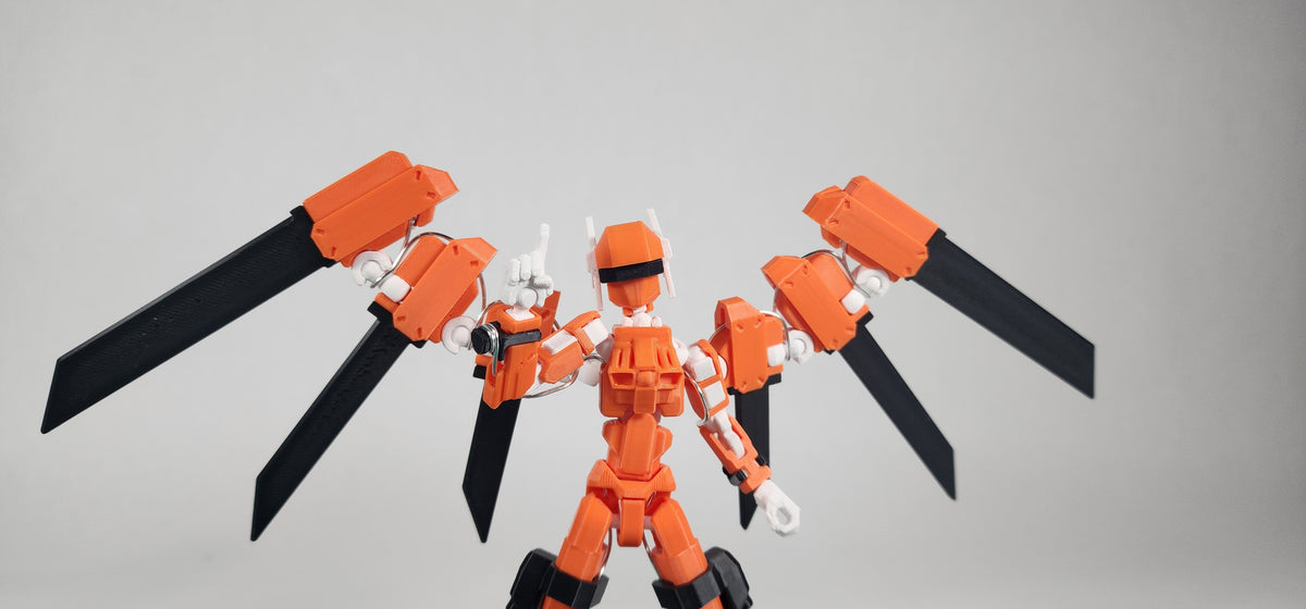 Pax One "The Valkyrie" Action Figure 3D Printed FULLY ASSEMBLED