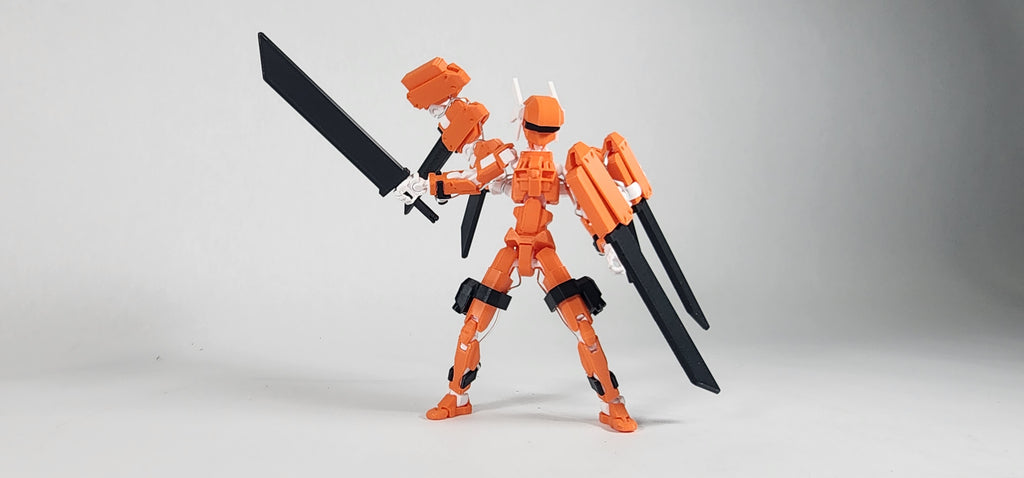 Pax One "The Valkyrie" Action Figure 3D Printed FULLY ASSEMBLED