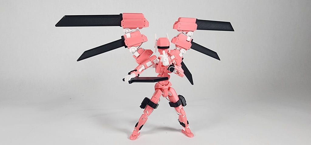 Pax One "The Valkyrie" Action Figure 3D Printed FULLY ASSEMBLED