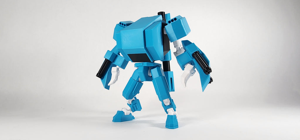 Pax Scorpio Mech w/ Pax Mini Action Figure 3D Printed FULLY ASSEMBLED