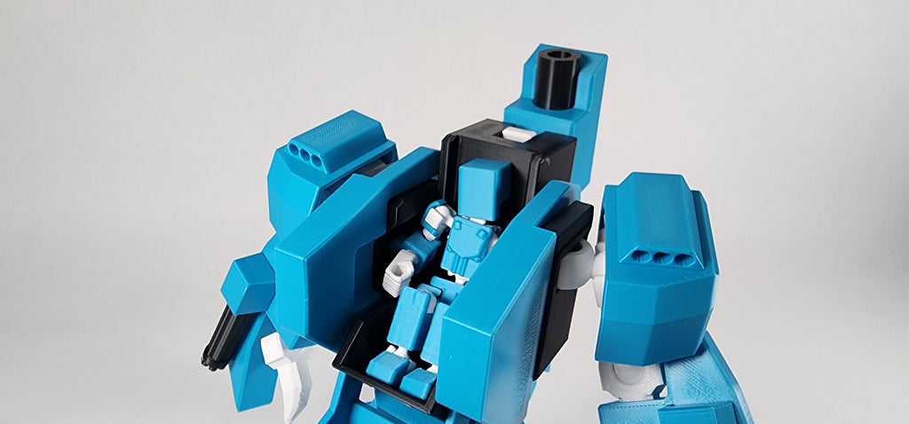 Pax Scorpio Mech w/ Pax Mini Action Figure 3D Printed FULLY ASSEMBLED