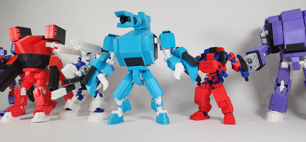 Pax Scorpio Mech w/ Pax Mini Action Figure 3D Printed FULLY ASSEMBLED