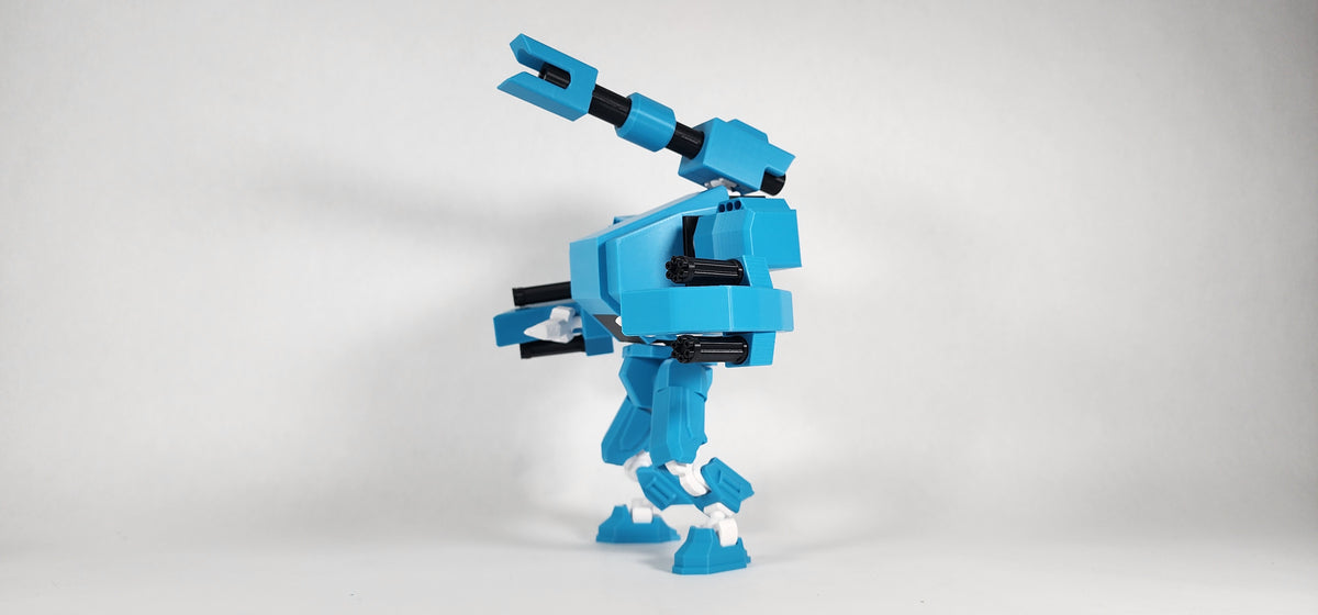Pax Scorpio Mech w/ Pax Mini Action Figure 3D Printed FULLY ASSEMBLED