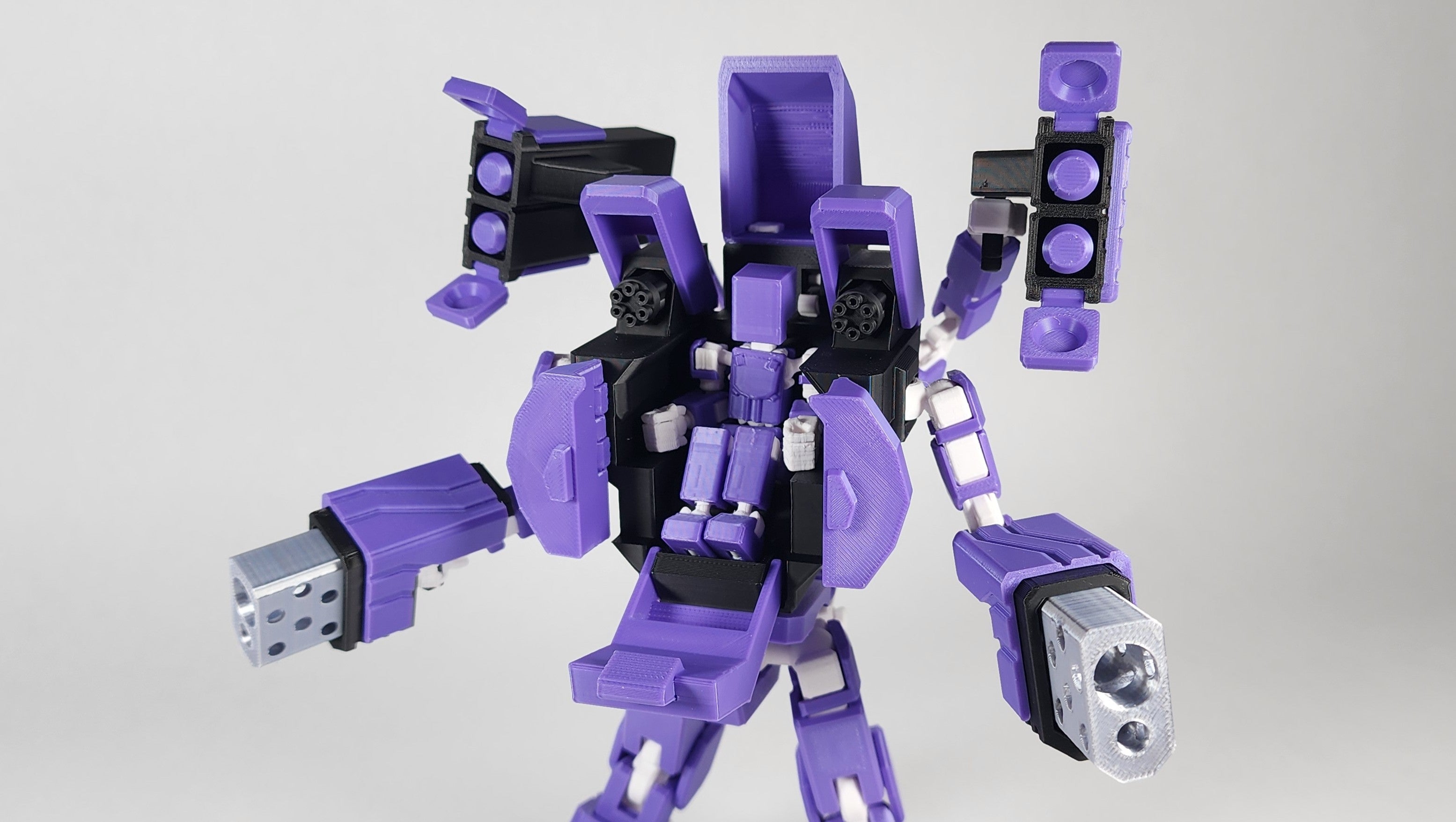 Pax Five Aries Mech Action Figure 3D Printed FULLY ASSEMBLED